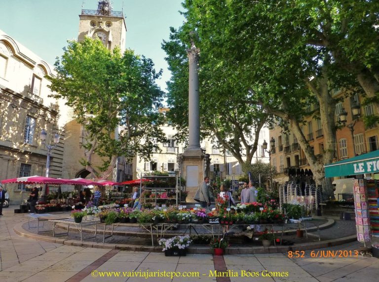 Fonte da Praça da Prefeitura de Aix-en-Provence.