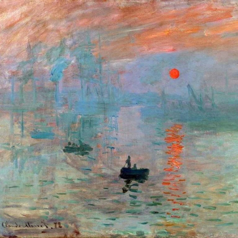 Tela Nascer do Sol, de Monet