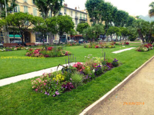Jardin de Biovès e Avenue de Verdun.