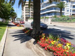 Canteiro do Boulevard Raymond Poincaré.