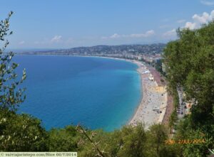 Promenade des Anglais vista do Morro do Castelo.