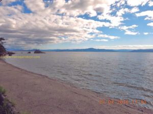 Anoitecer visto da Pousada Mar de Dentro.