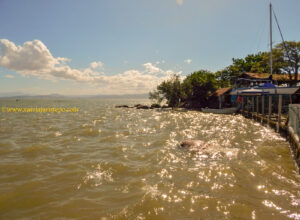 Santo Antonio em dia de maré cheia.