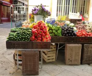 Feira da Praça Richelme, em Aix-en-Provence.