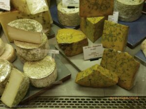 Quanto maior o mapa hidrográfico em cada queijo, mais saboroso é.