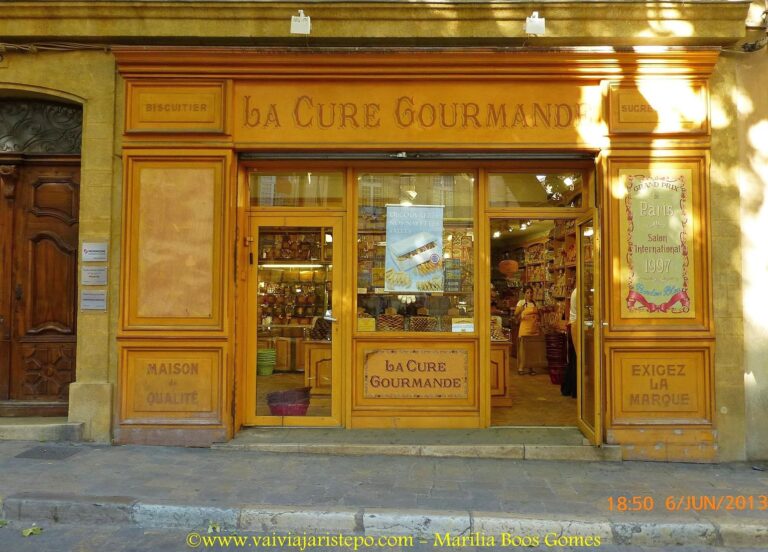 Loja onde vendem Calissons, balas, bombons, chocolates e muitas outras delícias.