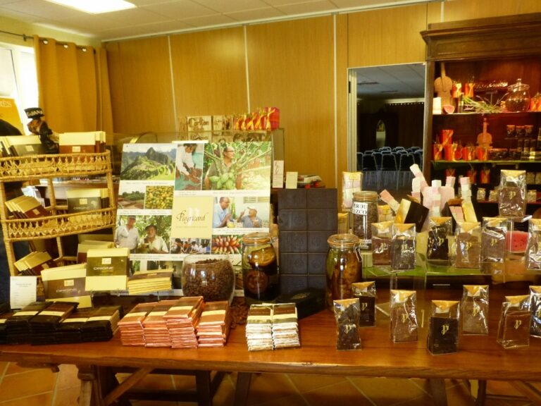 A loja da Fábrica de Chocolates Puyricard.