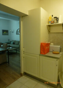 Cozinha do apartamento alugado por temporada em Aix-en-Provence.