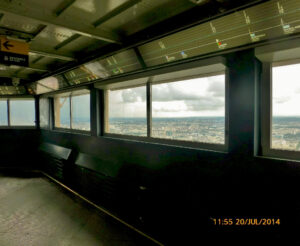 Momento raríssimo! em que fiquei só no alto da torre.