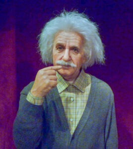 Albert Einstein está ótimo.