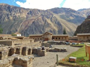 Vista parcial das ruínas de Ollantaytambo.