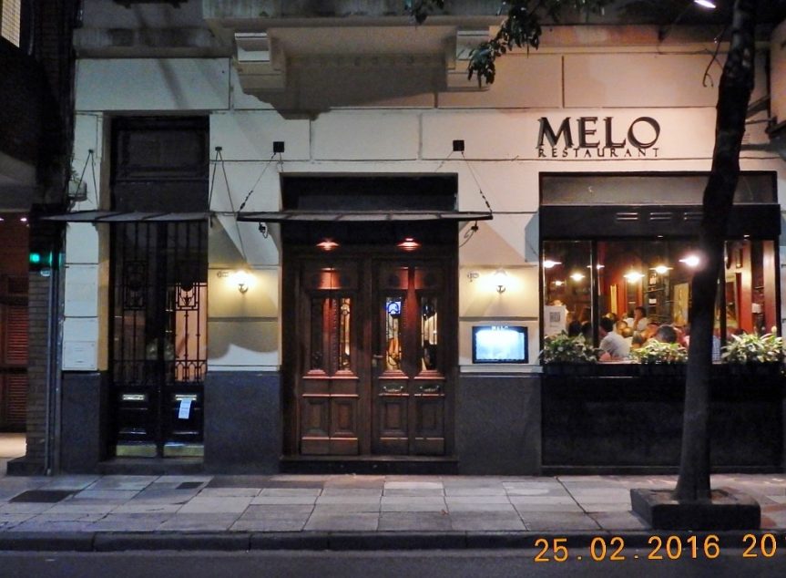 ARGENTINA . BUENOS AIRES . Melo. Concorrido Restaurante na Pacheco de Melo.