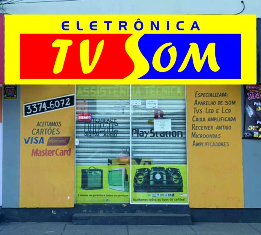 BRASIL . STA CATARINA . FLORIANÓPOLIS – TV SOM, na PALHOÇA. Onde Recuperar Aparelhagens de Som e Tv Antigas.